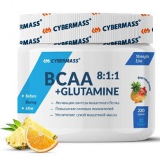 BCAA 8:1:1 + Glutamine, 220g (Фруктовый пунш)