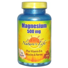 Magnesium 500 mg, 100 Capsules
