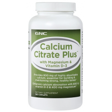 Calcium Citrate Plus, 180 Caplets